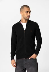 Williot Cardigan GOMERA Schwarz/Rot/Rosa