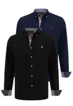 Williot Blusenshirt Belicia Dunkelblau/Hellblau/Beige/Blau/Rot/Schwarz