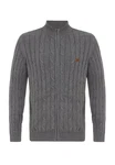 Faber Cardigan Jacey Quinn Dunkelgrau/Grau/Hellgrau