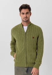 Faber Cardigan Jacey Quinn Dunkelgrün/Grün