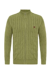 Faber Cardigan Jacey Quinn Dunkelgrün/Grün