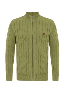 Faber Cardigan Jacey Quinn Dunkelgrün/Grün