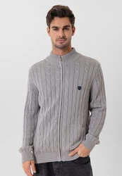 Faber Cardigan Jacey Quinn Grau/Hellgrau