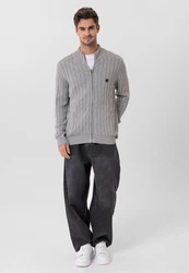 Faber Cardigan Jacey Quinn Grau/Hellgrau