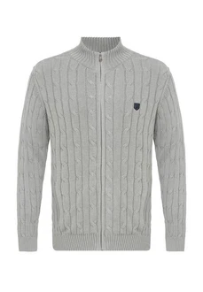 Faber Cardigan Jacey Quinn Grau/Hellgrau Faber Cardigan Jacey Quinn Grau/Hellgrau