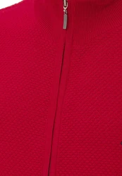 Jacey Quinn Cardigan Dunkelrot/Rot