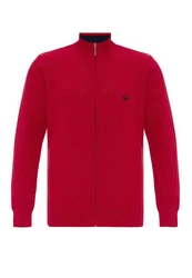Jacey Quinn Cardigan Dunkelrot/Rot