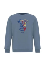Williot Sweatshirt HUGOS Grau/Blau/Hellblau