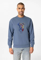 Williot Sweatshirt HUGOS Grau/Blau/Hellblau