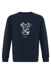 Williot Sweatshirt HUGOS Dunkelblau/Blau/Beige