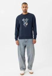 Williot Sweatshirt HUGOS Dunkelblau/Blau/Beige