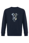 Williot Sweatshirt HUGOS Dunkelblau/Blau/Beige