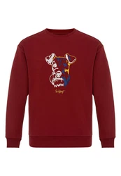 Williot Sweatshirt HUGOS Bordeaux/Dunkelrot/Rot