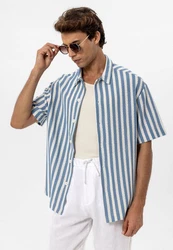 Antioch Blusenshirt Gianni Blau/Hellblau