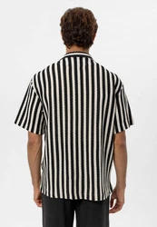 Antioch Blusenshirt Gianni Beige/Schwarz/Creme/Braun/Weiß/Rot