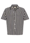 Antioch Blusenshirt Gianni Beige/Schwarz/Creme/Braun/Weiß/Rot