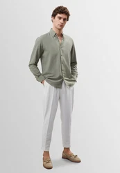 Antioch Blusenshirt Causal Shirt Khaki/Grün/Hellgrün/Dunkelgrün