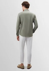 Antioch Blusenshirt Causal Shirt Khaki/Grün/Hellgrün/Dunkelgrün