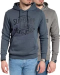 Jack & Jones Kapuzenpullover stilvolle Hoodies mit Logoprint Hellblau/Dunkelblau/Grau