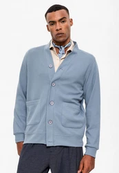 Antioch Cardigan V-Neck Cardigan Blau/Hellblau/Grau