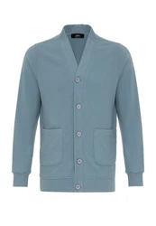 Antioch Cardigan V-Neck Cardigan Blau/Hellblau/Grau