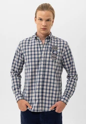 By Diess Collection Blusenshirt Shirt Blau/Dunkelblau/Hellblau