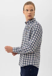 By Diess Collection Blusenshirt Shirt Blau/Dunkelblau/Hellblau