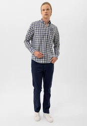 By Diess Collection Blusenshirt Shirt Blau/Dunkelblau/Hellblau