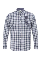 By Diess Collection Blusenshirt Shirt Blau/Dunkelblau/Hellblau