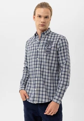 By Diess Collection Blusenshirt Shirt Blau/Dunkelblau/Hellblau
