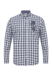 By Diess Collection Blusenshirt Shirt Blau/Dunkelblau/Hellblau