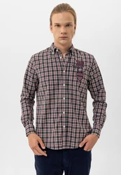 By Diess Collection Blusenshirt Shirt Dunkelblau/Rosa/Rot