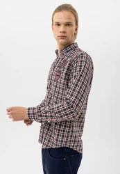 By Diess Collection Blusenshirt Shirt Dunkelblau/Rosa/Rot
