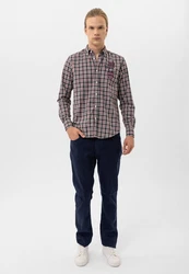 By Diess Collection Blusenshirt Shirt Dunkelblau/Rosa/Rot
