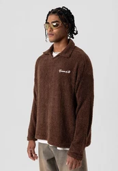Dandalo Sweatshirt Diego Dunkelbraun/Braun/Beige/Dunkelrot