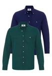 Daniel Hills Blusenshirt Samuel Dunkelgrün