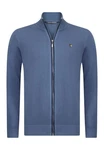Jacey Quinn Cardigan Zipper Blau/Dunkelblau/Grau/Hellblau