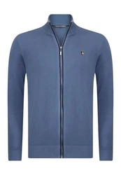 Jacey Quinn Cardigan Zipper Blau/Dunkelblau/Grau/Hellblau