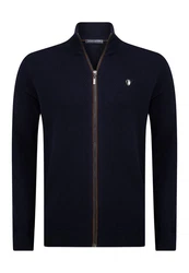 Jacey Quinn Cardigan Zipper Dunkelblau