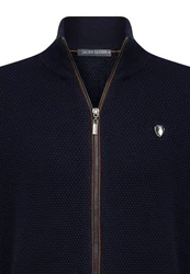 Jacey Quinn Cardigan Zipper Dunkelblau