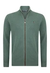 Jacey Quinn Cardigan Zipper Dunkelgrün/Türkis/Grün