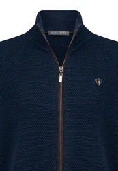 Jacey Quinn Cardigan Zipper Dunkelblau/Hellblau/Blau