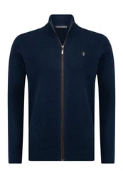 Jacey Quinn Cardigan Zipper Dunkelblau/Hellblau/Blau