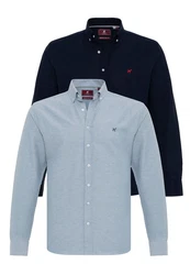 Williot Blusenshirt FERNANDO Dunkelblau/Hellblau/Blau