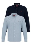 Williot Blusenshirt FERNANDO Dunkelblau/Hellblau/Blau