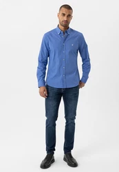 Williot Blusenshirt FERNANDO Dunkelblau/Blau/Hellblau