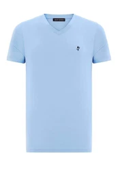 Jacey Quinn Poloshirt DIGGORY Hellblau/Blau