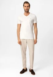 Jacey Quinn Poloshirt DIGGORY Weiß/Creme/Khaki