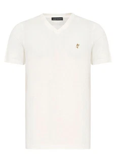 Jacey Quinn Poloshirt DIGGORY Weiß/Creme/Khaki