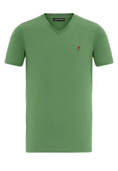 Jacey Quinn Poloshirt DIGGORY Grün/Türkis/Dunkelgrün